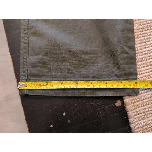 Vintage Y2K GAP Carpenter Pants Men's 32x30 Army Green Skate Surf Utility - Picture 9 of 13